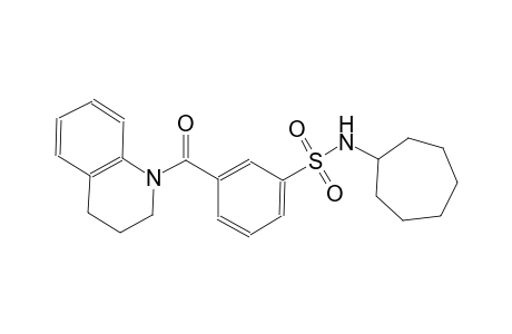 benzenesulfonamide, N-cycloheptyl-3-[(3,4-dihydro-1(2H)-quinolinyl)carbonyl]-