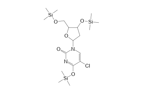 URIDINE, 5-CHLORO-2'-DESOXY-TRIS-O-(TRIMETHYLSILYL)-