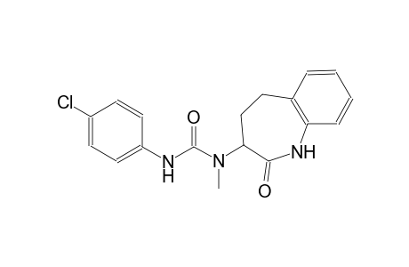 urea, N'-(4-chlorophenyl)-N-methyl-N-(2,3,4,5-tetrahydro-2-oxo-1H-1-benzazepin-3-yl)-