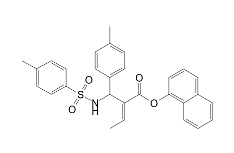 (E)-2-[(4-Methylphenyl)(toluene-4-sulfonylamino)methyl]but-2-enoic acid naphthalen-1-yl ester