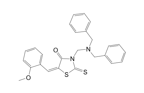 3-[(dibenzylamino)-methyl]-5-(2-methoxy-benzylidene)-2-thioxo-thiazolidin-4-one