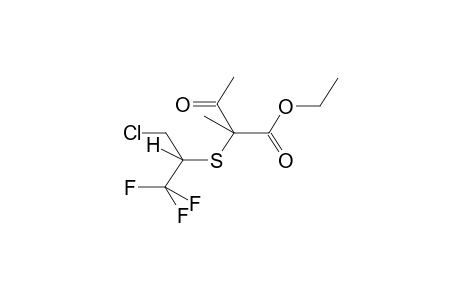 1,1,1-TRIFLUORO-3-CHLORO-2-(1-ETHOXY-2-METHYL-1,4-DIOXOBUT-2-YLTHIO)PROPANE