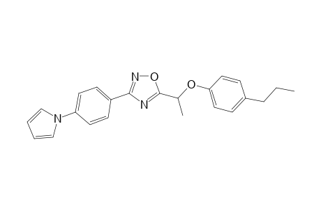 5-[1-(4-propylphenoxy)ethyl]-3-(4-pyrrol-1-ylphenyl)-1,2,4-oxadiazole