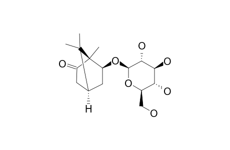 (1S,4R,6S)-6-HYDROXYBORNAN-2-ONE-6-O-BETA-D-GLUCOPYRANOSIDE