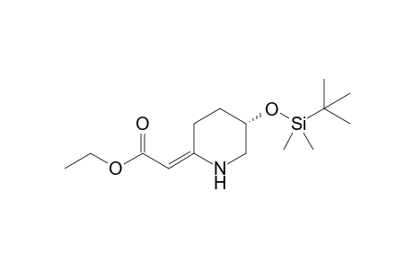 Ethyl 2-[(5S)-5-(tert-butyldimethylsiloxy)piperidin-2-ylidene]acetate