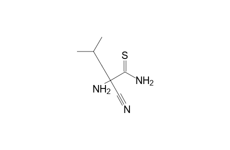 2-Amino-2-cyano-4-methyl-pentanethioic acid amide
