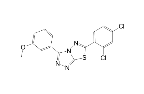 6-(2,4-dichlorophenyl)-3-(3-methoxyphenyl)[1,2,4]triazolo[3,4-b][1,3,4]thiadiazole