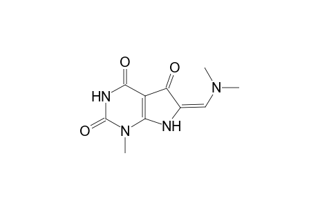 6-Dimethylaminomethylene-1-methyl-6,7-dihydro-1H-pyrrolo[2,3-d]pyrimidine-2,4,5-trione