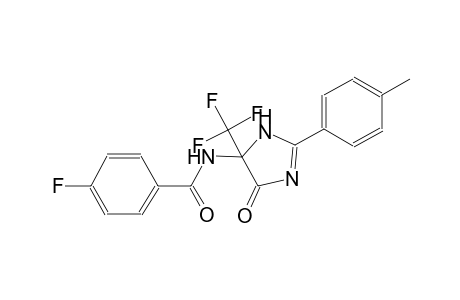 4-Fluoro-N-(5-oxo-2-p-tolyl-4-trifluoromethyl-4,5-dihydro-3H-imidazol-4-yl)-benzamide