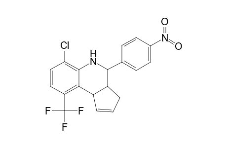 6-Chloranyl-4-(4-nitrophenyl)-9-(trifluoromethyl)-3a,4,5,9b-tetrahydro-3H-cyclopenta[c]quinoline