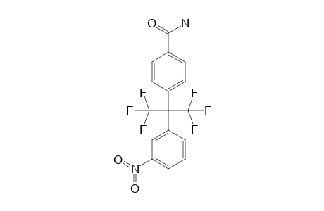 2-(3-NITROPHENYL)-2-(4-CARBAMOYLPHENYL)-PERFLUOROPROPANE