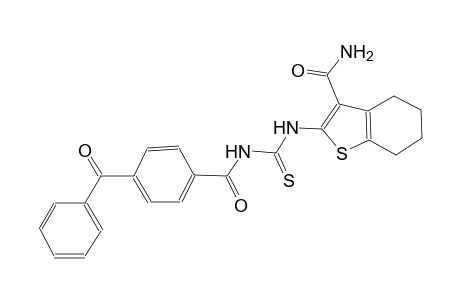 benzo[b]thiophene-3-carboxamide, 2-[[[(4-benzoylbenzoyl)amino]carbonothioyl]amino]-4,5,6,7-tetrahydro-