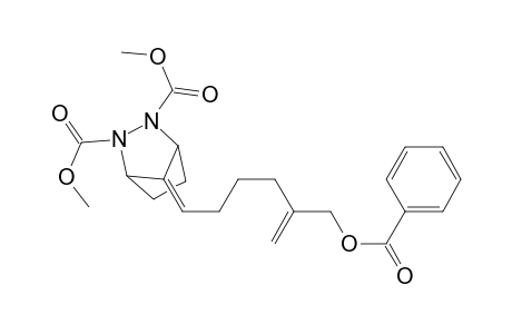 Dimethyl 2,3-diaza-7-(5'-((benzoyloxy)methyl)hex-5'-enylidene)bicyclo[2.2.1]heptane-2,3-dicarboxylate