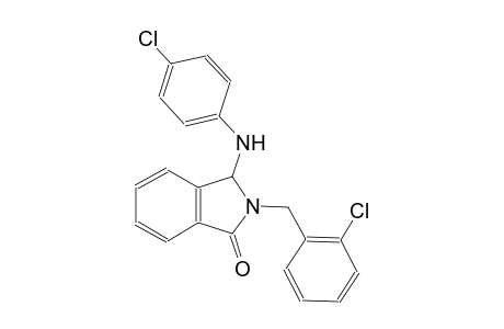 1H-isoindol-1-one, 3-[(4-chlorophenyl)amino]-2-[(2-chlorophenyl)methyl]-2,3-dihydro-
