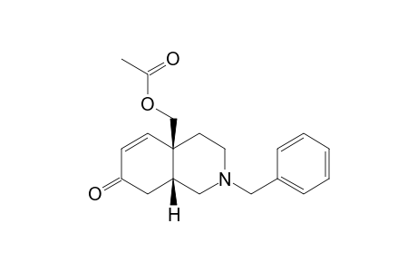 acetic acid [(4aR,8aR)-2-(benzyl)-7-keto-3,4,8,8a-tetrahydro-1H-isoquinolin-4a-yl]methyl ester