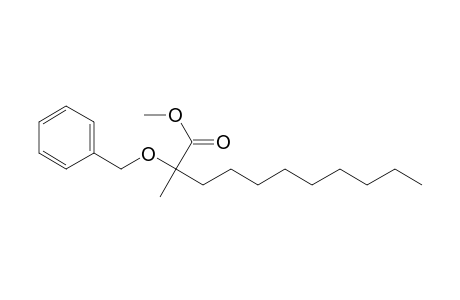 Undecanoic acid, 2-methyl-2-(phenylmethoxy)-, methyl ester, (.+-.)-