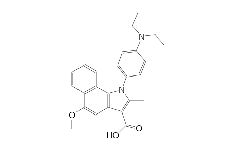 1-[4-(diethylamino)phenyl]-5-methoxy-2-methyl-1H-benzo[g]indole-3-carboxylic acid