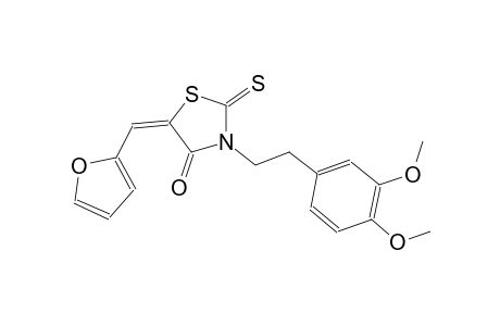 4-thiazolidinone, 3-[2-(3,4-dimethoxyphenyl)ethyl]-5-(2-furanylmethylene)-2-thioxo-, (5E)-