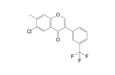 6-chloro-7-methyl-3-(3-(trifluoromethyl)phenyl)-4H-chromen-4-one