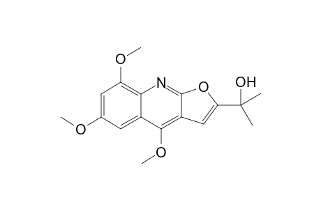 2-(4,6,8-trimethoxy-2-furo[2,3-b]quinolinyl)-2-propanol