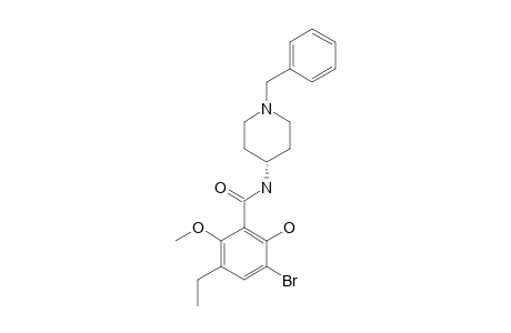 N-[1-(benzyl)-4-piperidyl]-3-bromo-5-ethyl-2-hydroxy-6-methoxy-benzamide