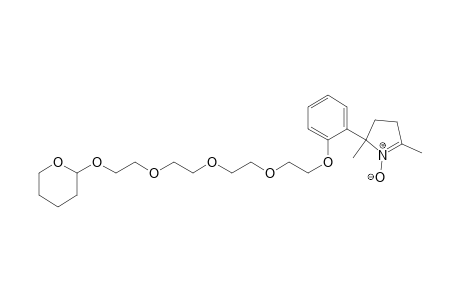 2,5-Dimethyl-2-[2-[(12-tetrahydropyranyloxy)-1,4,7,10-tetraoxadodecanyl]phenyl]-3,4-dihydro-2H-pyrrole 1-oxide