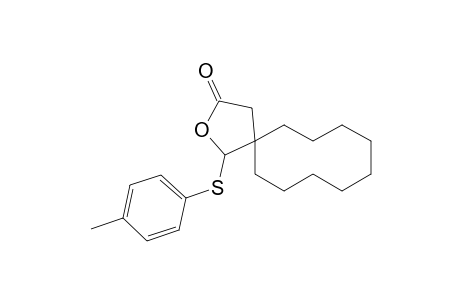 1-(p-Tolylsulfanyl)-2-oxaspiro[4.9]tetradecan-3-one