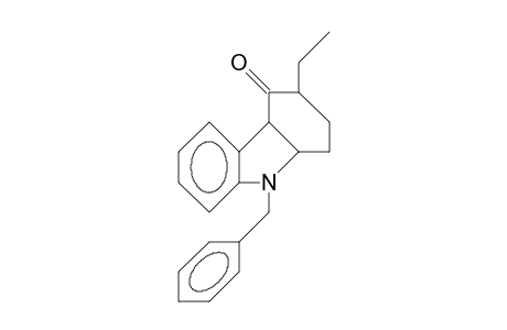 cis-N-Benzyl-3-ethyl-1,2,3,4,11,12-hexahydro-carbazol-4-one