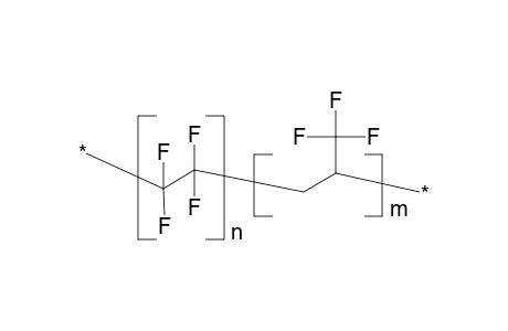 3,3,3-Trifluoropropene-tetrafluoroethylene copolymer (19 mol-% tfe units)