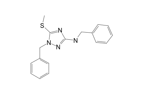 2-BENZYL-5-BENZYLAMINO-3-METHYLTHIO-2H-1,2,4-TRIAZOLE