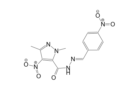 1,3-dimethyl-4-nitro-N'-[(E)-(4-nitrophenyl)methylidene]-1H-pyrazole-5-carbohydrazide