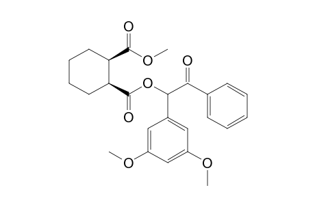 (1S,2R)-Cyclohexane-1,2-dicarboxylic acid (3',5'-Dimethoxybenzoin) ester Methyl ester