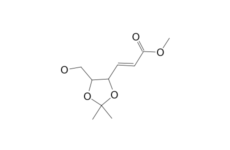 (4R,5S)-2,2-Dimethyl-4-hydroxymethyl-5-[(E)-methoxycarbonylethenyl]-1,3-dioxolane
