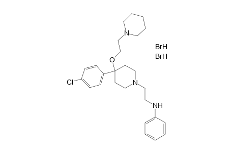 1-(2-ANILINOETHYL)-4-(p-CHLOROPHENYL)-4-(2-PIPERIDINOETHOXY)PIPERIDINE, DIHYDROBROMIDE