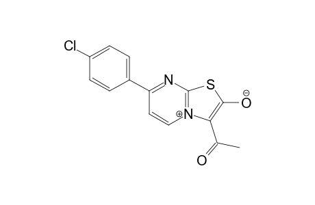 3-Acetyl-7-(4-chlorophenyl)thiazolo[3,2-a]pyrimidinium-2-oxide