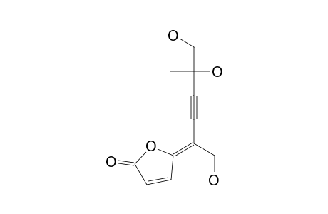 4'-HYDROXY-APORPINONE-A;5-(4,5-DIHYDROXY-1-HYDROXYMETHYL-4-METHYL-PENT-2-YNYLIDENE)-5H-FURAN-2-ONE