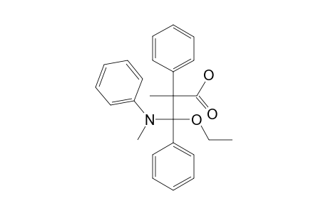 3-Ethoxy-2-methyl-3-methyl(phenyl)amino]-2,3-diphenylpropanoic acid