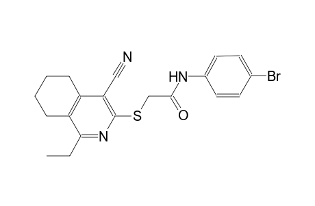 acetamide, N-(4-bromophenyl)-2-[(4-cyano-1-ethyl-5,6,7,8-tetrahydro-3-isoquinolinyl)thio]-
