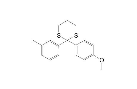 2-(3'methylphenyl)-2-(4''-methoxyphenyl)-1,3-dithiane