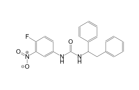 N-(1,2-diphenylethyl)-N'-(4-fluoro-3-nitrophenyl)urea