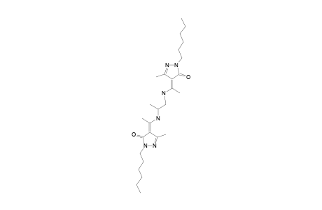 N,N'-BIS-[[1-(N-HEXYL)-3-METHYL-5-OXO-2-PYRAZOLIN-4-YLETHYLIDEN]-1-YL]-1,2-DIAMINOPROPANE