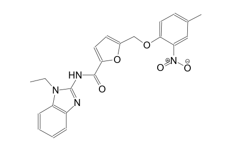 N-(1-ethyl-1H-benzimidazol-2-yl)-5-[(4-methyl-2-nitrophenoxy)methyl]-2-furamide