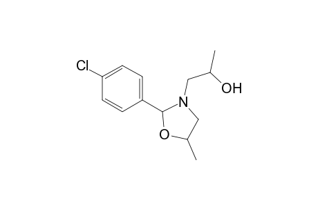 2-(p-chlorophenyl)-.alpha.,5-dimethyl-3-oxazolidineethanol