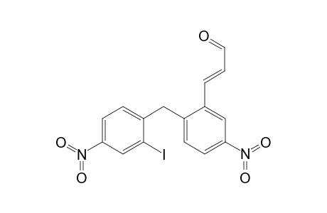 5-(N,N-Dinitro)-2-[4-(N,N-dinitro)-2-(formylethenyl)benzyl]benzene 2-iodinium