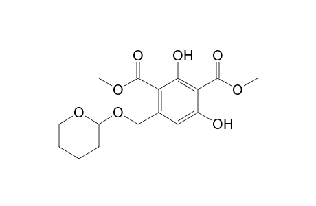 2,4-Dihydroxy-6-(2-oxanyloxymethyl)benzene-1,3-dicarboxylic acid dimethyl ester