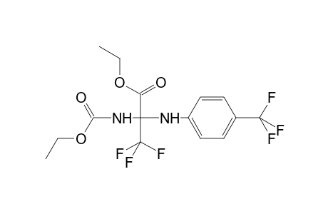 Ethyl 2-[(ethoxycarbonyl)amino]-3,3,3-trifluoro-2-{[4-(trifluoromethyl)phenyl]amino}propanoate