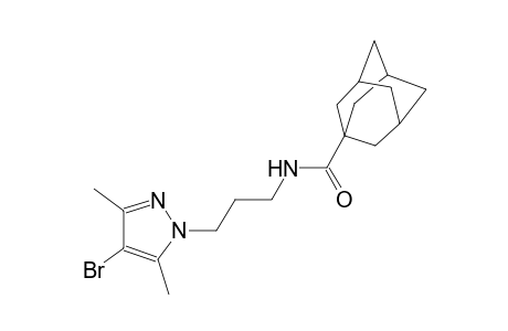 N-[3-(4-bromo-3,5-dimethyl-1H-pyrazol-1-yl)propyl]-1-adamantanecarboxamide