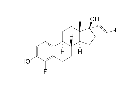 1(10),2,4-triene-4-Fluoro-(17.alpha.,E) 17-(2-iodovinyl)estra-3,17-diol
