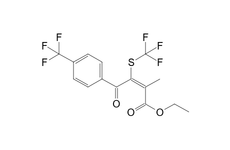 (E)-ethyl 2-methyl-4-oxo-4-(4-(trifluoromethyl)phenyl)-3-(trifluoromethylthio)but-2-enoate