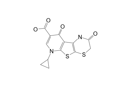 6-CYCLOPROPYL-2,9-DIOXO-2,3,6,9-TETRAHYDRO-1H-PYRIDO-[3',2':4,5]-THIENO-[2,3-B]-[1,4]-THIAZINE-8-CARBOXYLIC-ACID